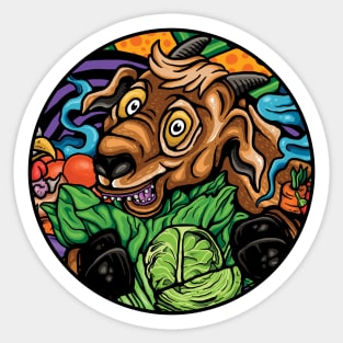 Happy Healty Goat Sticker